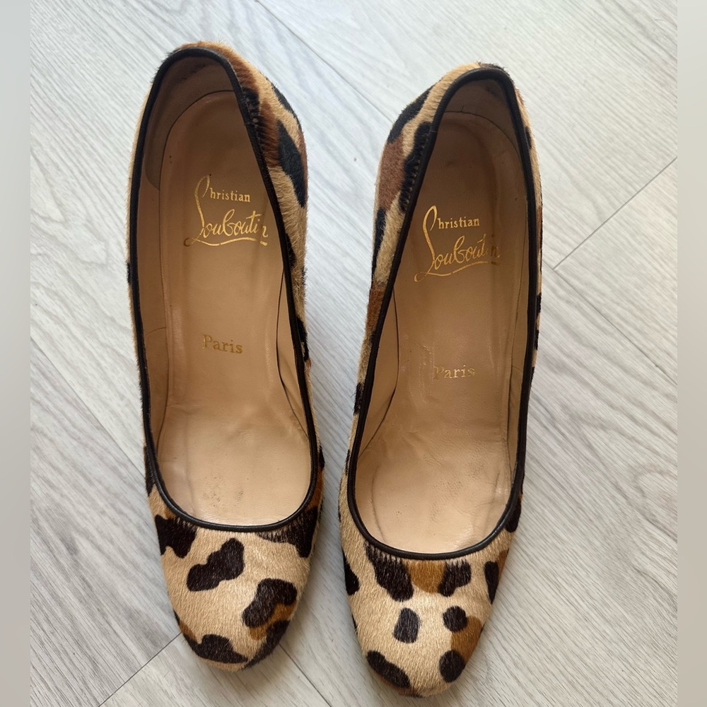 Christian Louboutin Animal Print Heels - Picture 2 of 6